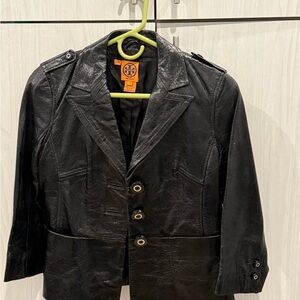 Tory Burch Black Textured Jacket
